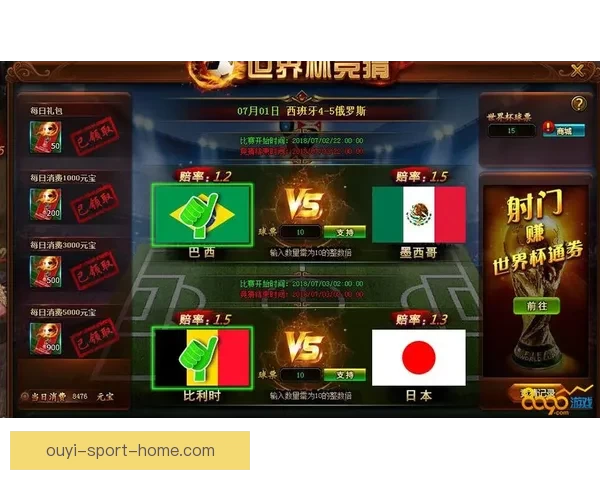 世界杯竞猜赔率解析与热门对阵胜负预测全攻略